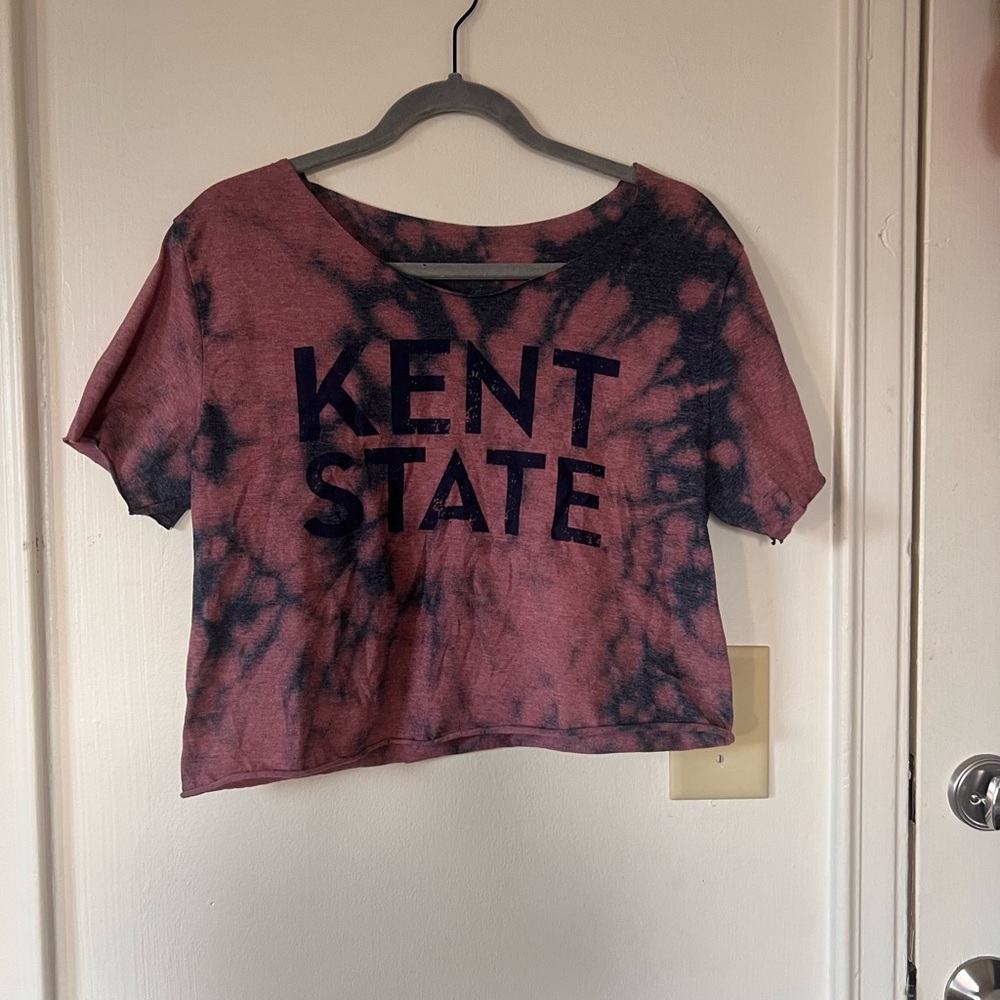 College crop top tee